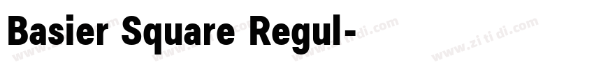Basier Square Regul字体转换